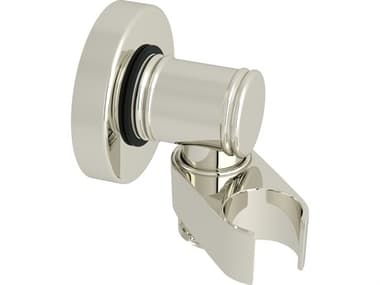 Rohl Polished Nickel Wall Mounted Swiveling Or Pivoting Handshower Holder And Outlet Supply HORC50000PN