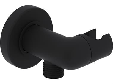Rohl Handshower Holder And Outlet Supply Elbow In Matte Black  HORCD8000MB