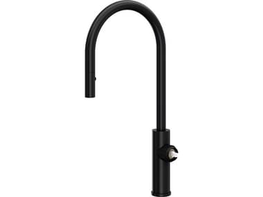 Rohl Eclissi Matte Black Pull-Down Kitchen Faucet with C-Spout - Less Handle HOREC55D1MB