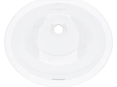 Rohl Eirene  19" x 16" Undermount Oval Lavatory Sink HORERUB1916OVWH