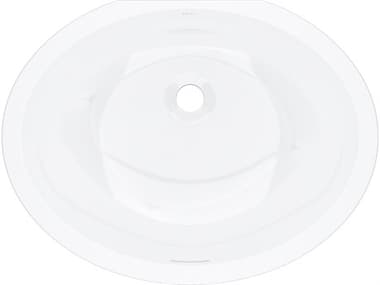 Rohl Eirene 22" x 17" Undermount Oval Lavatory Sink HORERUB2217OVWH
