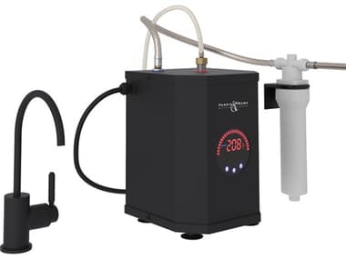 Rohl Lux Matte Black Kit Hot Water Dispenser Faucet With Hot Water Tank And Filter HORGKIT7545LMMB2