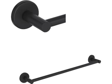 Rohl Lombardia Single Towel Bar In Matte Black HORLO124MB