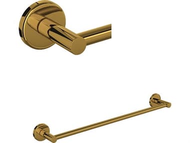 Rohl Lombardia Single Towel Bar In Unlacquered Brass HORLO124ULB