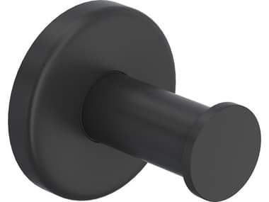 Rohl Lombardia Avanti Bath Single Robe Hook In Matte Black HORLO7MB