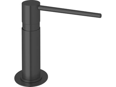 Rohl Soap/Lotion Dispenser With 5" Height And One Touch System In Matte Black HORLS2150MB
