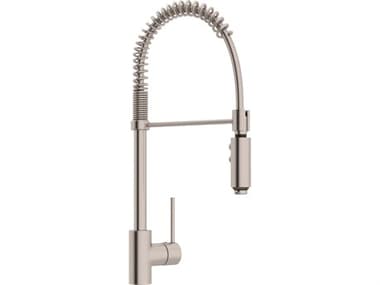 Rohl Pirellone Satin Nickel Single Metal Lever Pulldown Kitchen Faucet HORLS64LSTN2