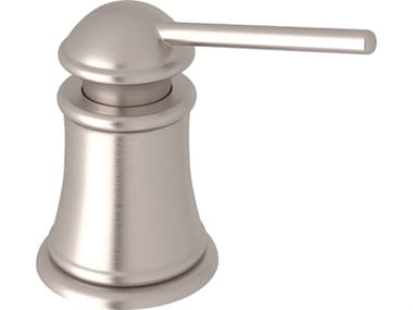 Rohl Soap/Lotion Dispenser With 3" Spout Reach And One Touch System In Satin Nickel HORLS950CSTN