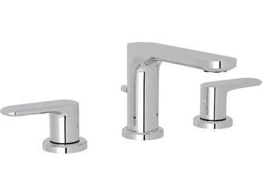 Rohl Meda Polished Chrome Three Hole Deck Mounted Widespread Lavatory Faucet HORLV102LAPC2