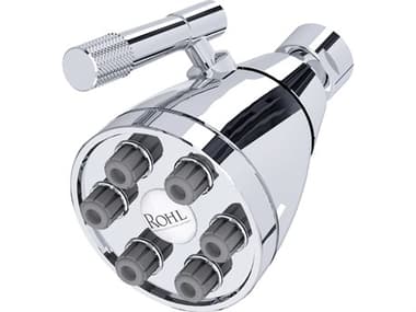 Rohl Graceline Showerhead 6 Jet With Adjustable Spray 1/2F Inlet Swivel Connection In Polished Chrome HORMB0190APC