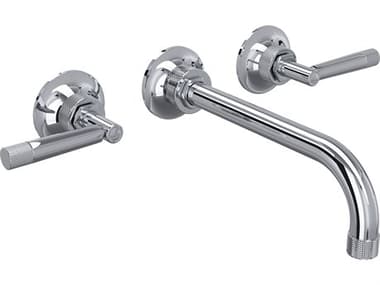 Rohl Graceline Polished Chrome Trim Set Only With No Rough Valve Body To Wall Mounted Three Hole Tub Filler  HORMB2037LMAPCTO