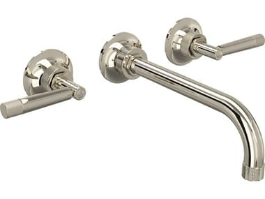 Rohl Graceline Polished Nickel Trim Set Only With No Rough Valve Body To Wall Mounted Three Hole Tub Filler  HORMB2037LMPNTO