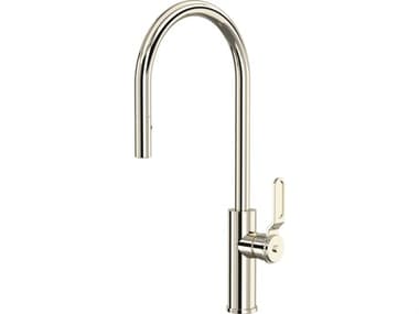 Rohl Myrina Polished Nickel Pull-Down Kitchen Faucet with C-Spout HORMY55D1LMPN