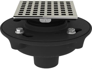 Rohl Decorative Shower Drain Matrix Complete Cast Iron Drain Assembly HORSDCI23143PN