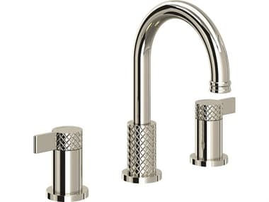 Rohl Tenerife Polished Nickel Widespread Lavatory Faucet with C-Spout HORTE08D3LMPN