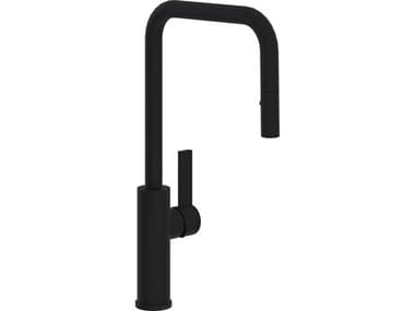 Rohl Tuario Matte Black Pull-Down Kitchen Faucet with U-Spout HORTR56D1LBMB