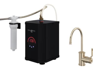 Rohl Armstrong Satin Nickel Hot Water and Kitchen Filter Faucet Kit HORU.KIT1833HTSTN2