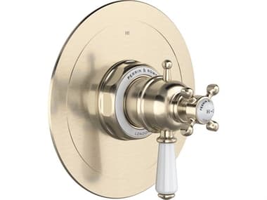Rohl Edwardian Satin NIckel 1/2" Therm  and  Pressure Balance Trim with 3 Functions HORU.TEW23W1LSTN