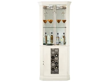 Howard Miller White Hardwood Aged Linen Bar Cabinet HOW547286