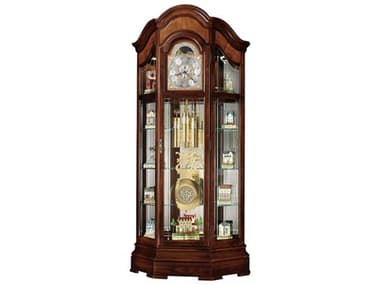 Howard Miller Majestic II Windsor Cherry Large Curio Floor Clock HOW610939
