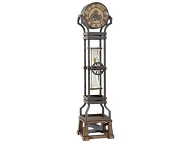 Howard Miller Hourglass Aged Iron Floor Clock HOW615074