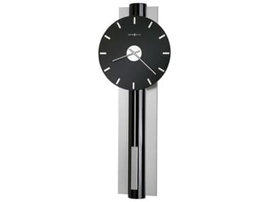 Howard Miller Hudson High Gloss Black Wall Clock HOW625403