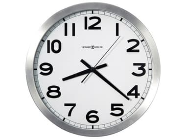 Howard Miller Spokane Brushed Aluminum Wall Clock HOW625450
