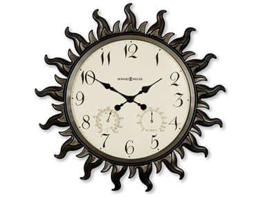 Howard Miller Sunburst II Black Wall Clock HOW625543