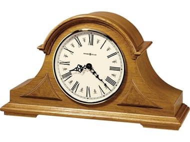 Howard Miller Burton Golden Oak Tambour Mantel Clock HOW635106