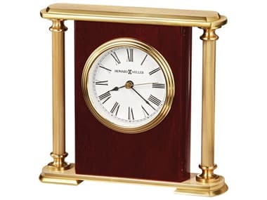 Howard Miller Rosewood Encore Bracket Fluted Brass Clock HOW645104