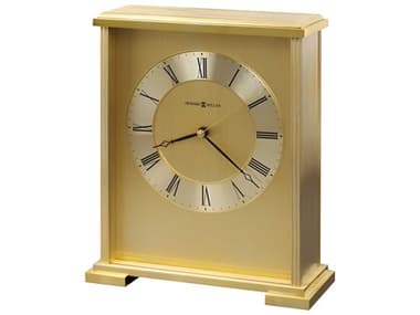 Howard Miller Exton Brushed And Polished Brass Clock HOW645569