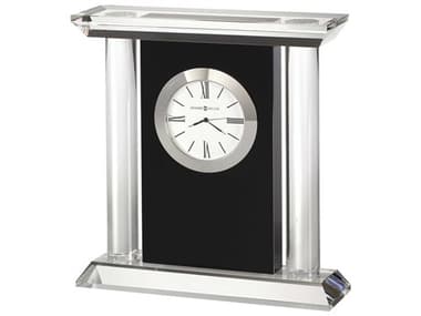 Howard Miller Colonnade Silver-Tone Bezel Crystal Carriage Style Clock HOW645745