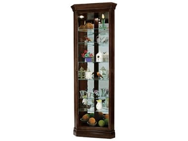 Howard Miller Hardwood Espresso Curio Display Cabinet HOW680484