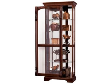 Howard Miller Bernadette 15" Cherry Wood Curio Display Cabinet HOW680501