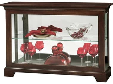 Howard Miller Underhill 14'' Wide Hardwood Espresso Curio Display Cabinet HOW680596