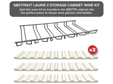 Howard Miller Laurie II Storage Storage Cabinet Wine Kit HOW680776KIT