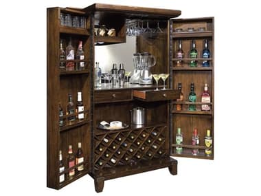 Howard Miller Rogue 40" Brown Hardwood Wine Cabinet HOW695122