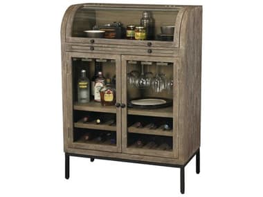 Howard Miller 35" Brown Hardwood Wine Bar Cabinet HOW695244