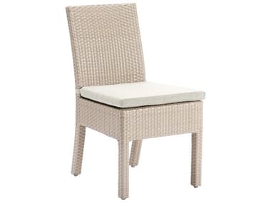 Hospitality Rattan Outdoor Rubix Kubu Wash Wicker Stackable Side Chair HP9021349KBUSC