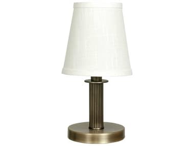 House of Troy Bryson Antique Brass White Table Lamp HTB202AB