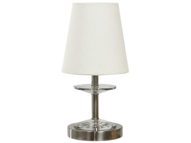 House of Troy Bryson Satin Nickel White Crystal Table Lamp HTB204SN