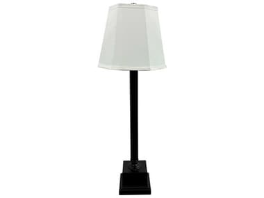 House of Troy Bristol Black White Linen Hardback Buffet Lamp HTB955BLK
