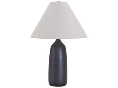 House of Troy Scatchard Cream Linen Hardback Black Table Lamp HTGS100