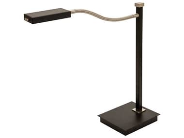 House of Troy Lewis Black With Satin Nickel LED Desk Lamp HTLEW850BLK