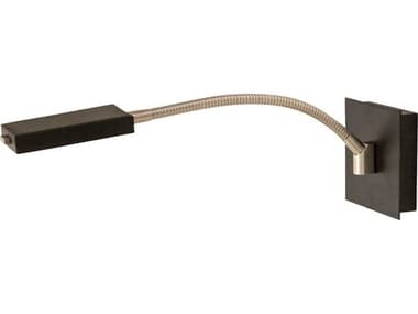 House of Troy Lewis 5" Tall Black With Satin Nickel LED Wall Sconce HTLEW875BLK