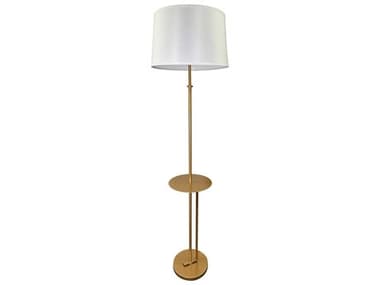 House of Troy Lyndon Off White Linen Hardback Floor Lamp HTLY702