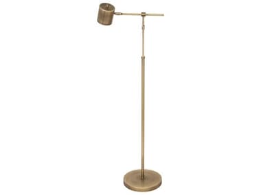 House of Troy Morris 39-51" Tall Antique Brass LED Floor Lamp HTMO200AB