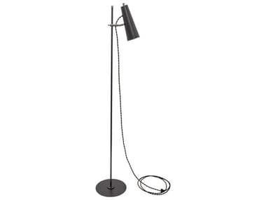 House of Troy Norton 59" Tall Granite With Satin Nickel Accents Gray LED Floor Lamp HTNOR300GTSN