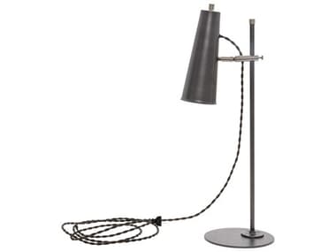House of Troy Norton Granite With Satin Nickel Accents Gray LED Desk Lamp HTNOR350GTSN