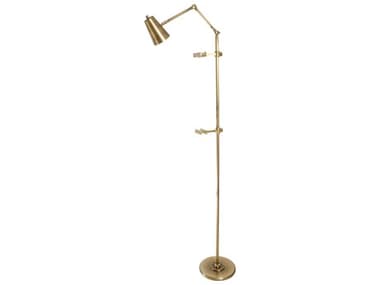 House of Troy River North 69" Tall Antique Brass Satin LED Floor Lamp HTRN301ABSB